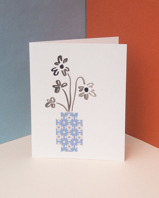 Inky Daisies Sympathy Card
