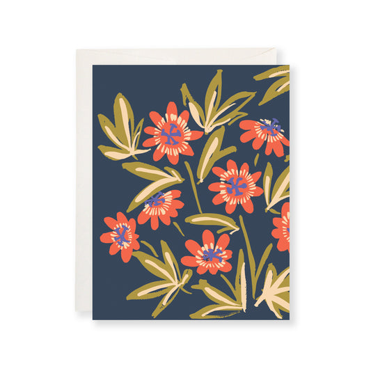Passion Flower Greeting Card