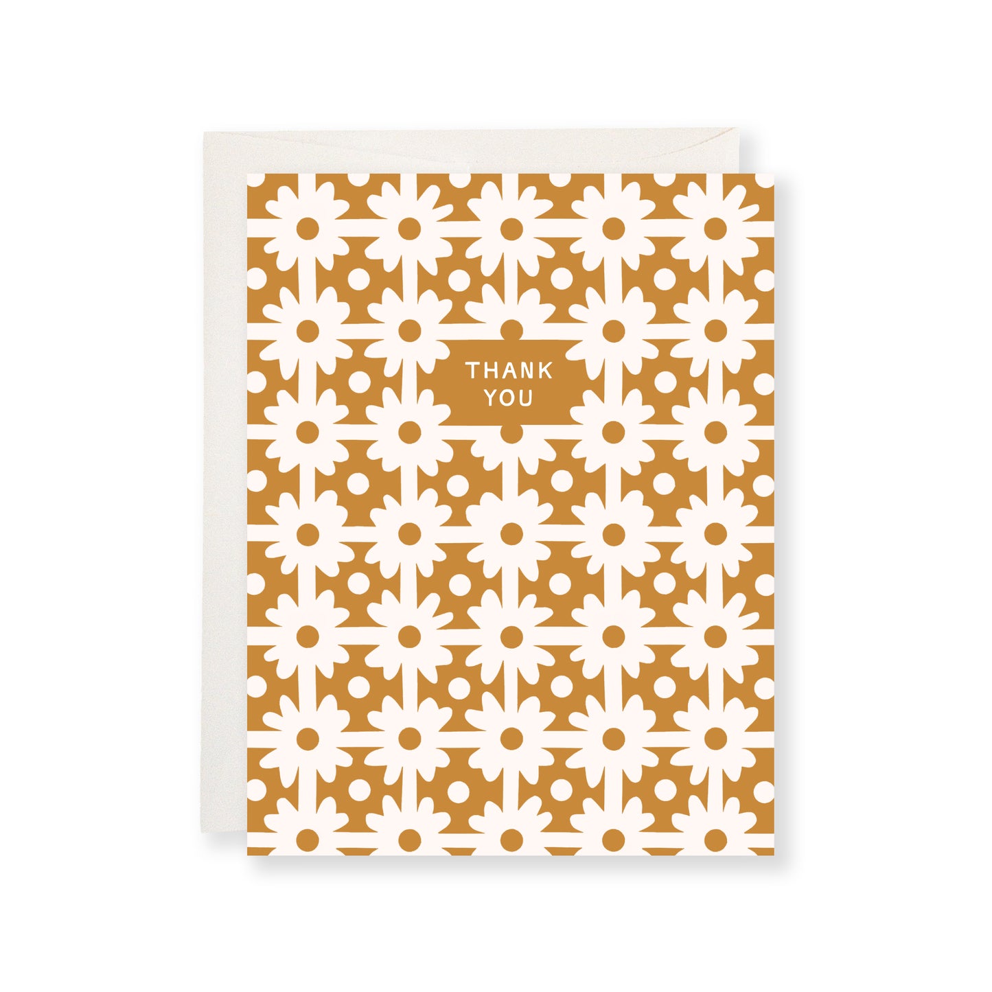 Floral Lattice Thank You Card