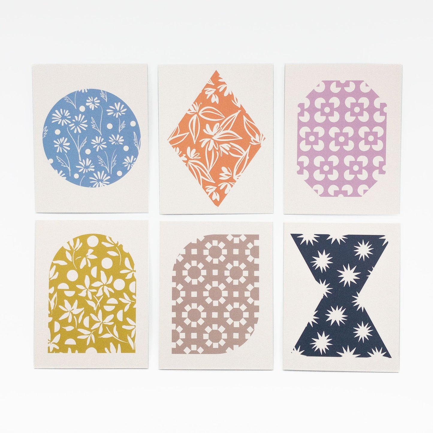 Shapes notecard set