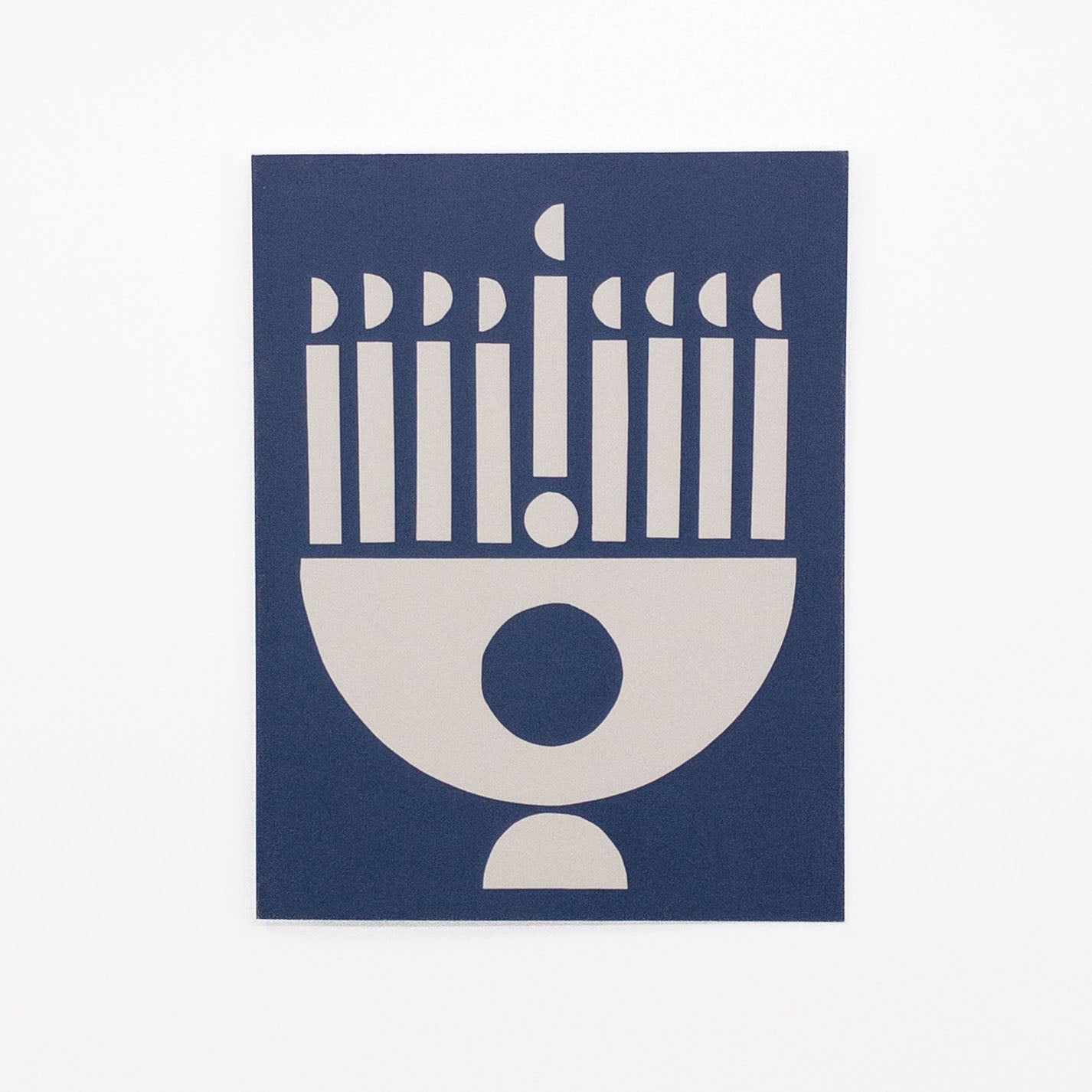 Hanukkah Menorah Greeting Card