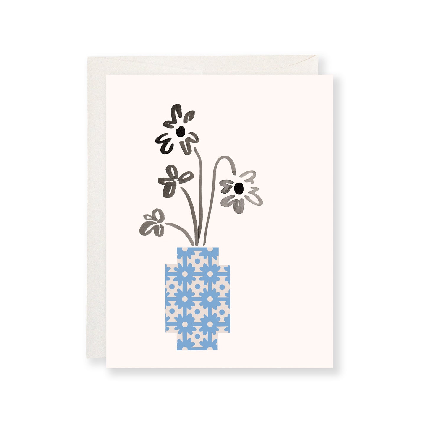 Inky Daisies Sympathy Card