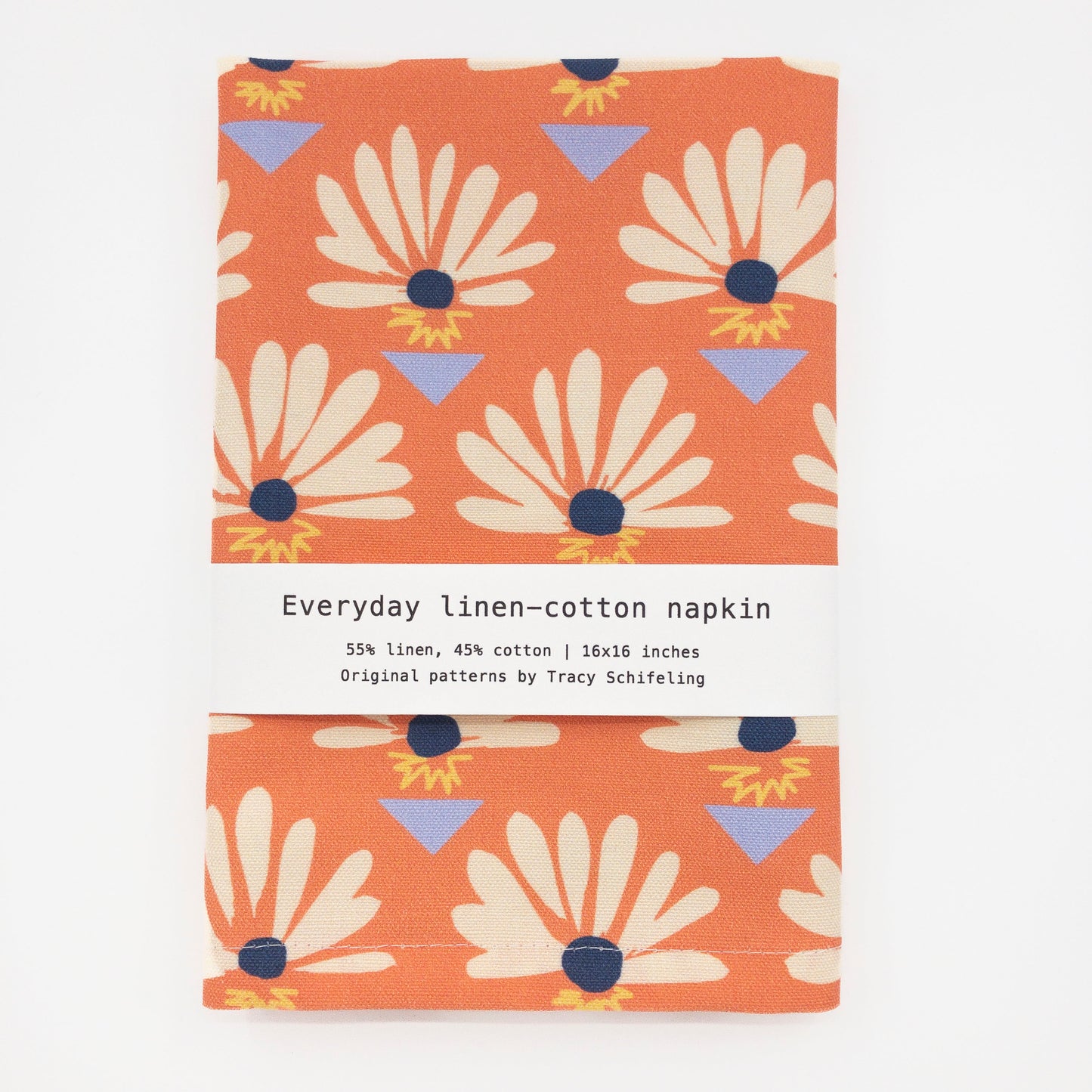 Everyday Napkin - Red Fan Flowers (Set of 2)