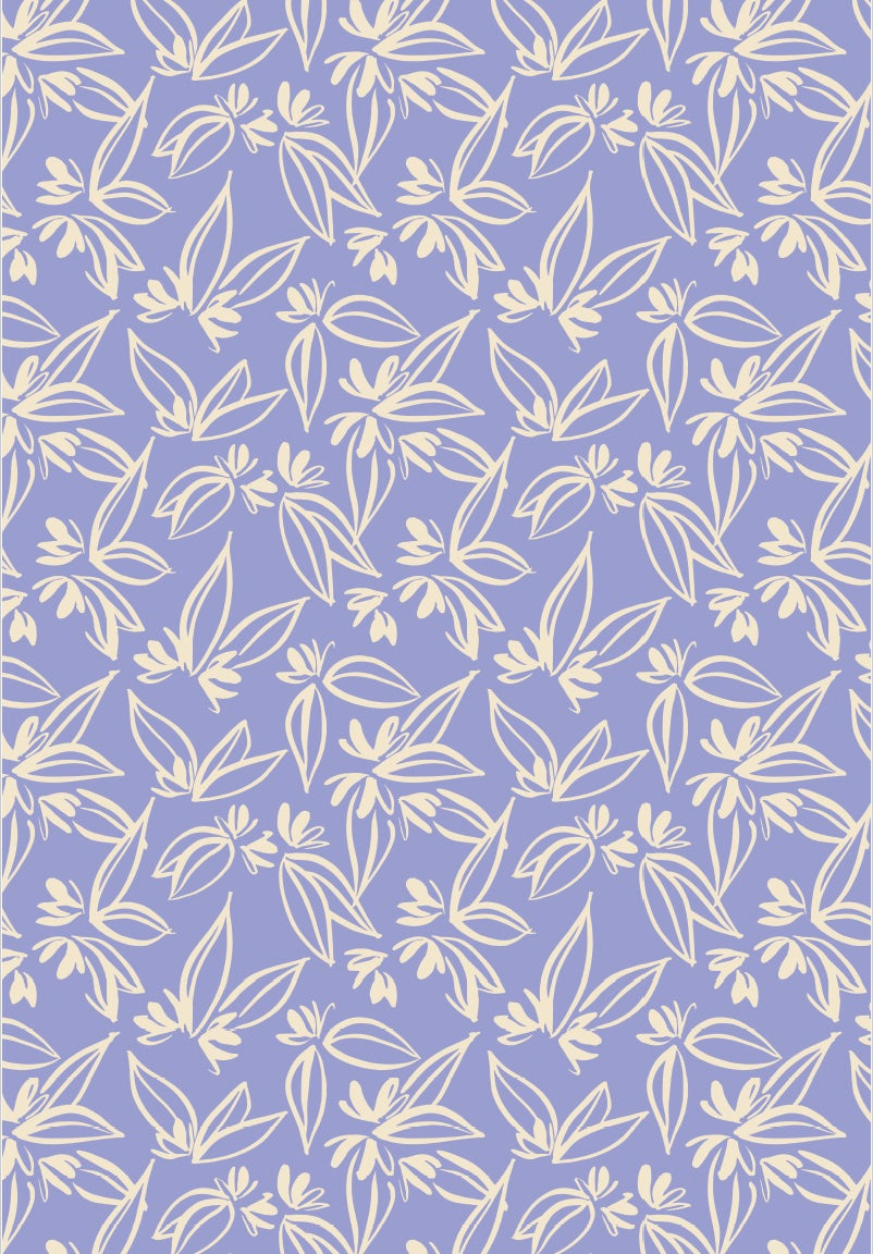 Floral gift wrap set