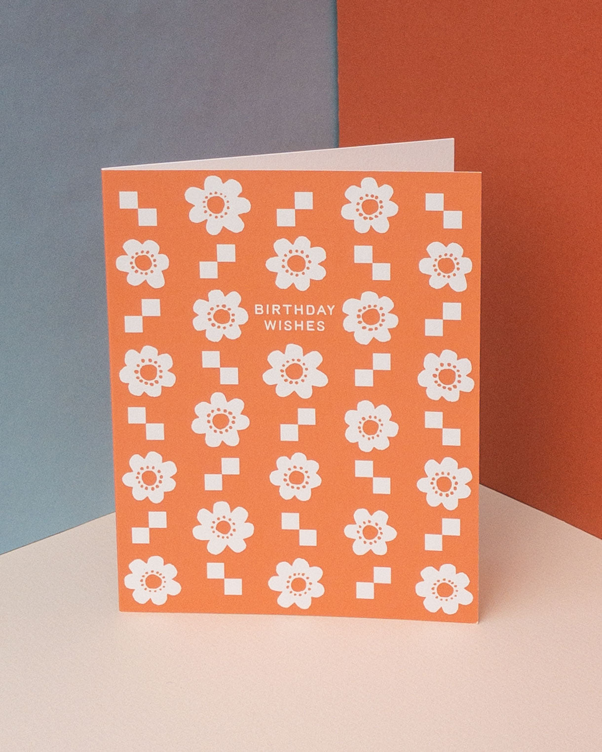 Folk Flowers Birthday Card