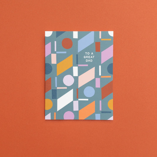 Great Dad Geometric Card