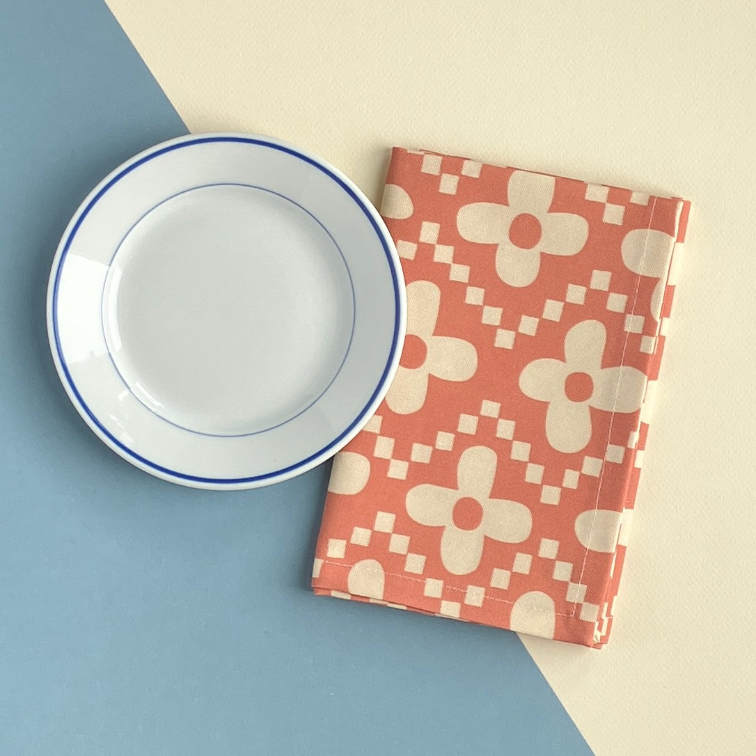 Everyday Napkin - Four Petal Flower (Set of 2)