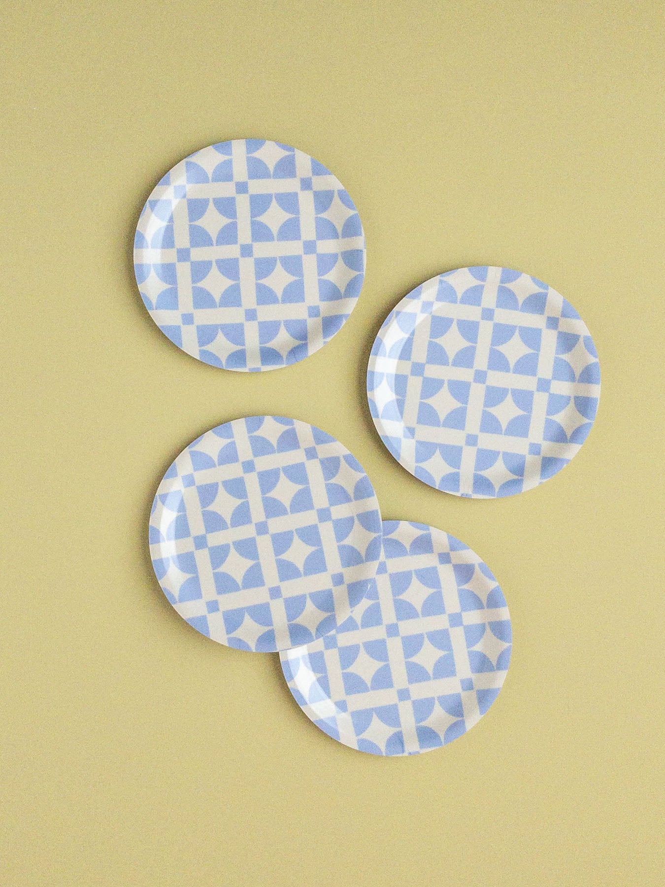 Patterned Coaster - Blue Tiles