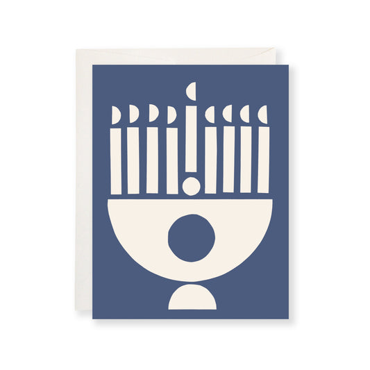 Hanukkah Menorah Greeting Card