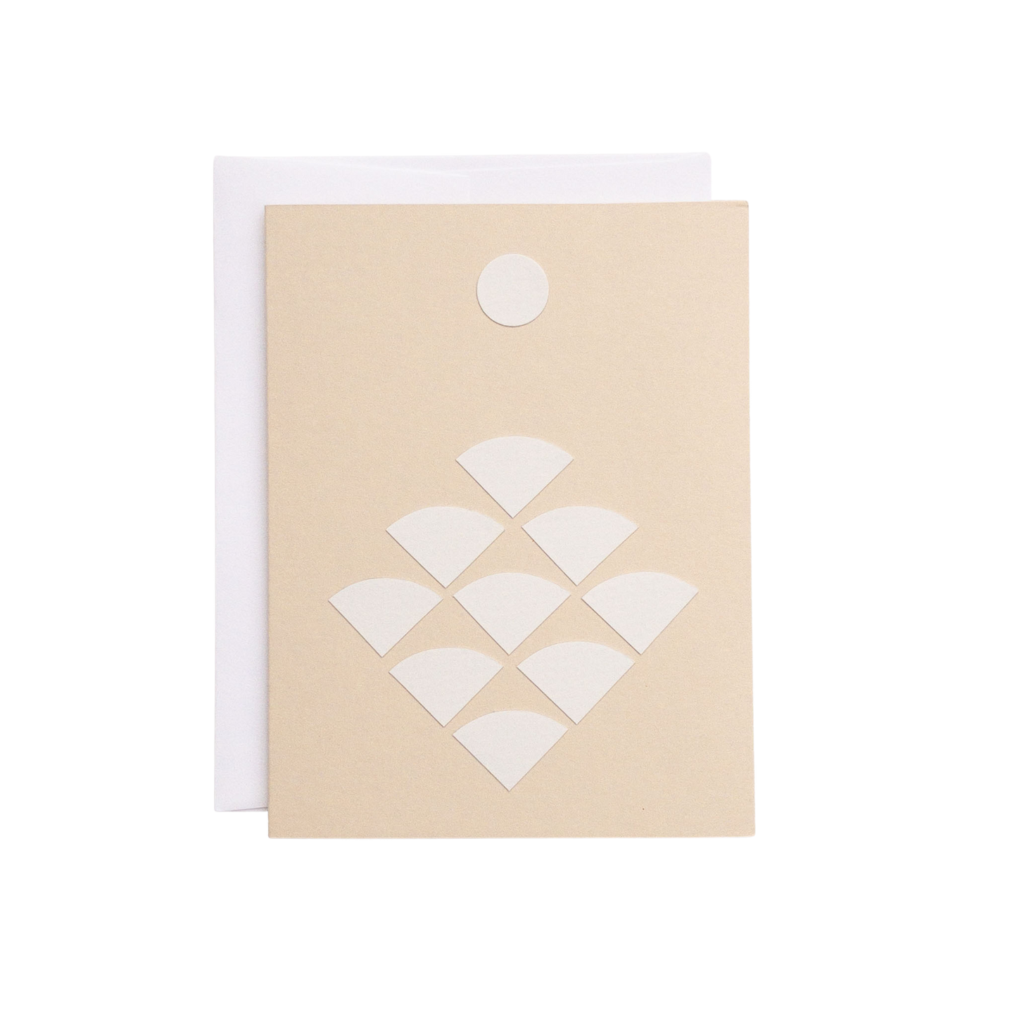 Offering Blank Card — Hand-Cut Paper Design on Warm Ivory
