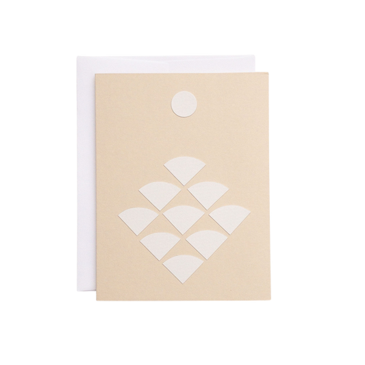 Offering Blank Card — Hand-Cut Paper Design on Warm Ivory