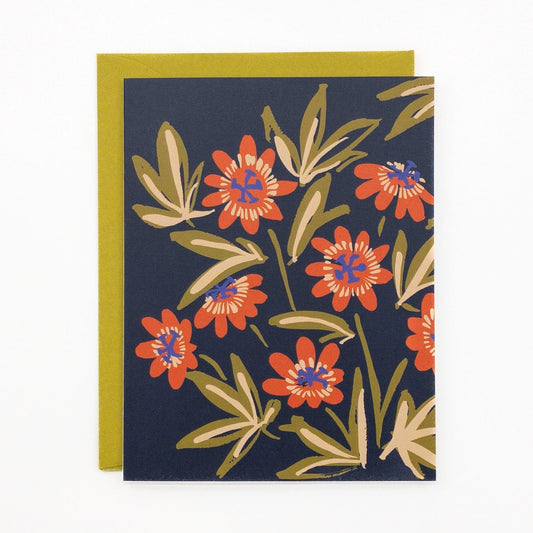 Passion Flower Greeting Card