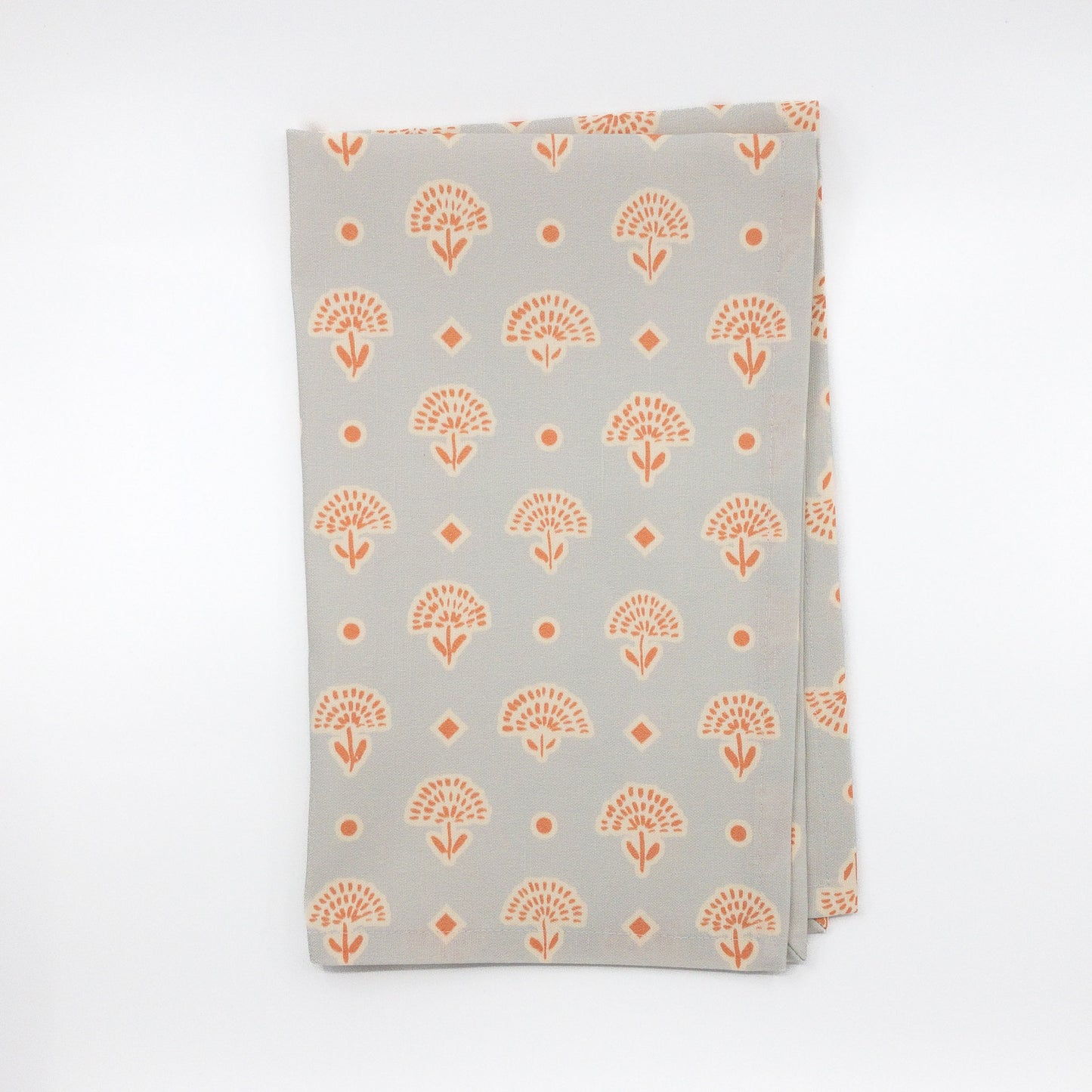 Cotton Linen Tea Towel - Marigolds