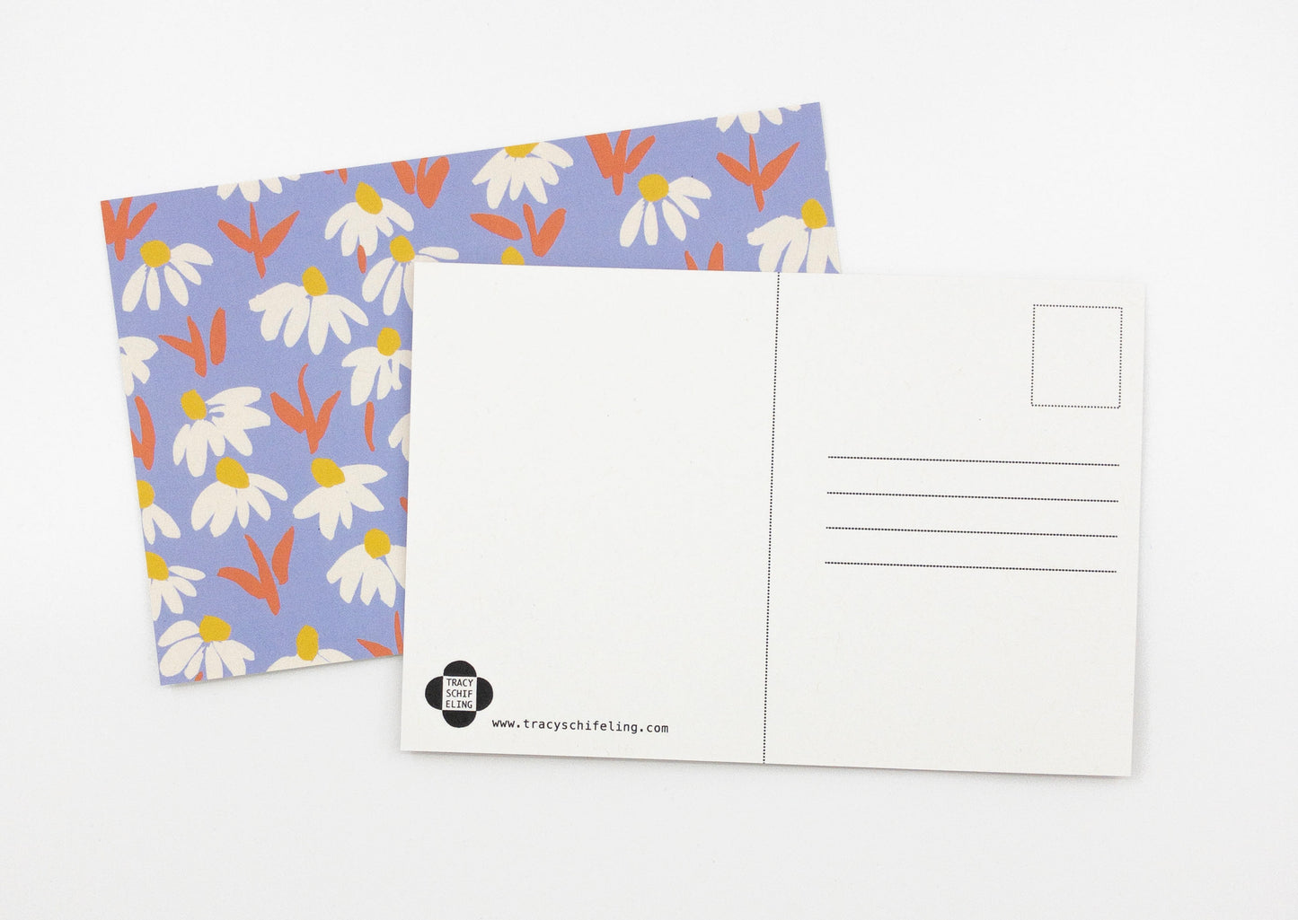 Floral postcard set