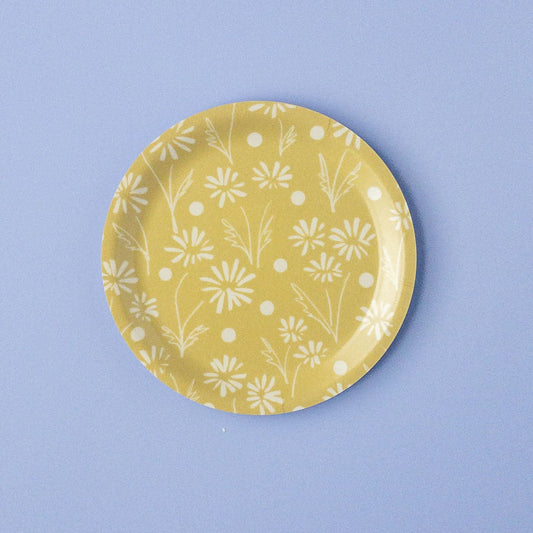 Patterned Coaster - Yellow Daisy